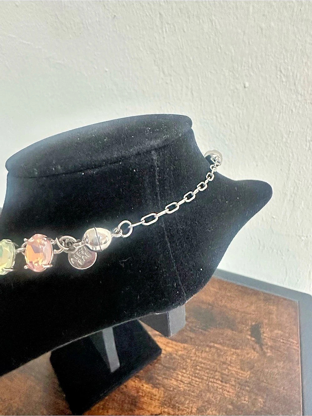 Multicolor Rhinestone Necklace - Picture 3 of 3